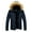 Blue, variant on Winter Jacket Mens Down Coat Warm Parkas Streetwear Extra Thick Highly Padded Windproof High Collar Male Puffer Jacket for Outdoor