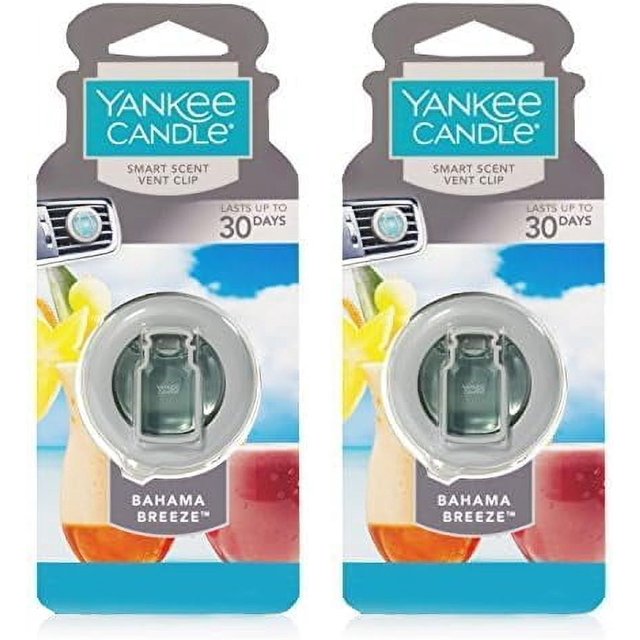 Yankee Candle Pince d'Aération Parfumée Intelligente, Bahama Breeze (Lot de 2)