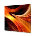 thumbnail image 2 of Designart "Warm Fractal Design in Orange V" Fractals Metal Wall Art, 2 of 5