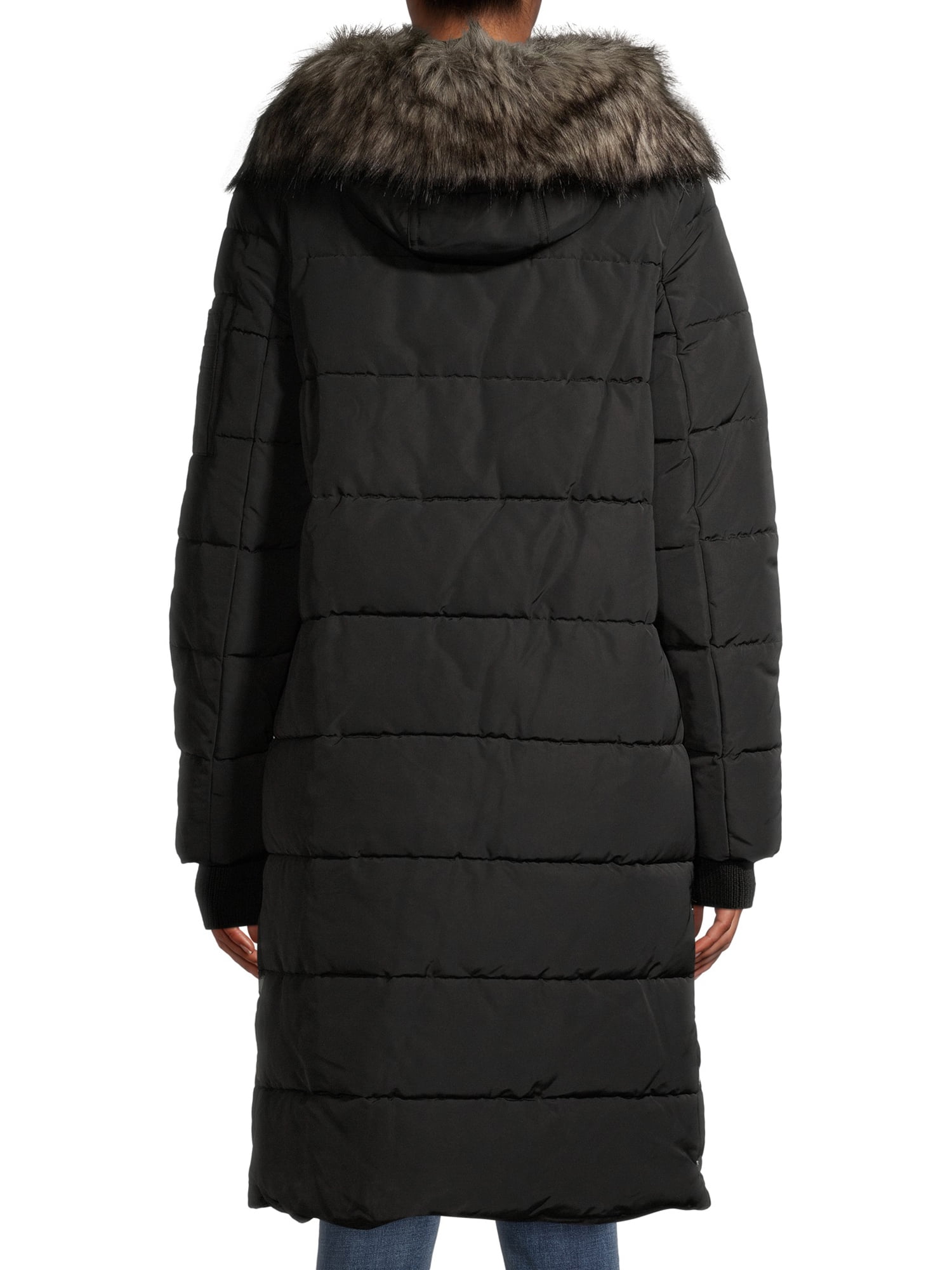 bcbgeneration stretch hooded puffer coat