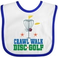 thumbnail image 3 of Inktastic Crawl Walk Disc Golf Boys or Girls Baby Bib, 3 of 4