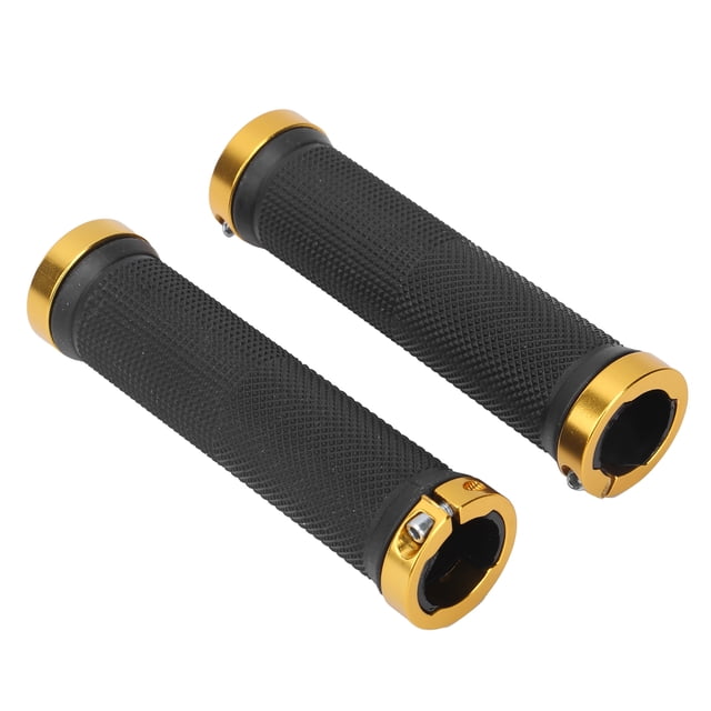 Bike Handlebar Grips, Handlebar Grips Shock Absorption for Long Term Riding White,Silver,Gold