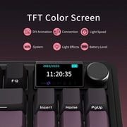 AJAZZ AK870 PLUS Meridian Axis Original Black, White and Green Triple Mode with Screen RGB DIY