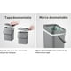 thumbnail image 2 of EKO Caddy 3 Botes de basura para cocina 3L. Cubos de compostaje para desechos orgánicos. Contenedor EKO 3X EK6011-3L-GR, 2 of 7