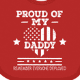 thumbnail image 4 of Inktastic Military Daddy Red Friday Deployed Boys or Girls Baby Bib, 4 of 4