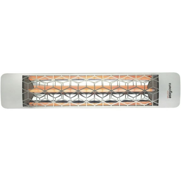 Eurofase Heating - 2500 Watt Single Element 39 Inch Electric Patio Heater-277 Voltage-Stainless Steel Finish-Stella Decorative Fascia
