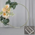 thumbnail image 5 of YALLOVE 10-Piece 12-Inch Floral Hoop Table Centerpiece with Crystal Clear Acrylic Base, 5 of 7