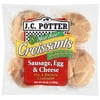 J.C. Potter Sausage Egg & Cheese On Buttery Croissants, 8ct