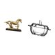 thumbnail image 5 of Figura Decorativa Coleccionable, Estatua De Caballo, Dulcero De Cristal Con Tapa, Cuenco Con Forma De Calabaza, Tarro Para Galletas, Decoración De Escritorio Transparente, Estantería, Mueble, 5 of 8