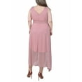 thumbnail image 3 of NY Collection Plus Size Sleeveless Wrap Chiffon Dress, 3 of 4