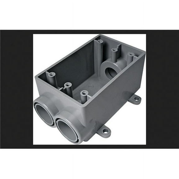 Cantex Weatherproof Box,3/4 in Hub,PVC 5133545