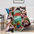 thumbnail image 6 of Custom Christmas Name Blanket for Kids Adults, Personalized Merry Christmas Elk Christmas Tree Fleece Throw Blankets, Christmas Customized Gifts for Family Friends Mom Dad Grandma Grandpa, 6 of 6