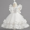 thumbnail image 4 of Elegant Girls Party Dress With Puffed Sleeves And Skirt For And Performance Wear Toddler To Kids Formal Attire, 4 of 5
