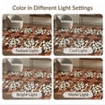 thumbnail image 7 of ODIKA 2'x3' Washable Accent Rug Pet Friendly, Bedside Mat Fake Hide With Contrasting Cream Background And Tan Markings for Bedroom, Nursery, RV, 7 of 7