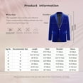 thumbnail image 5 of inhzoy Kids Boys Velvet Blazer Suit Jacket Gentleman Formal Jacket Outerwear,Sizes 4-16 Burgundy 4, 5 of 5