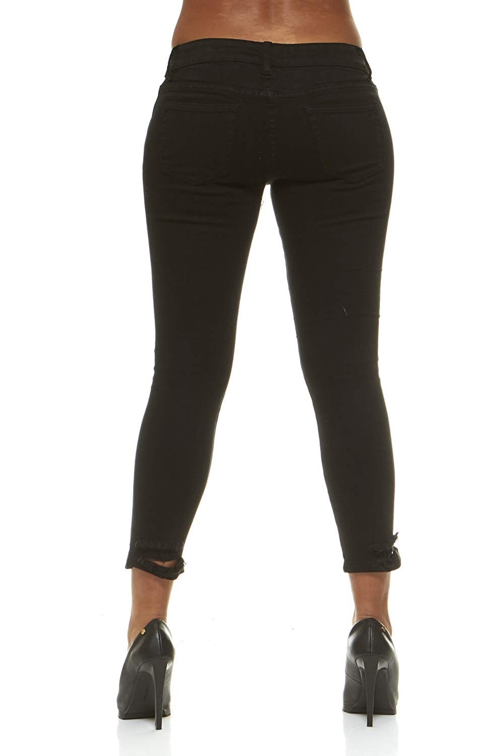 black ripped jeans ladies