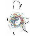 thumbnail image 1 of Ying Yang Apron Rainbow Color Confetti Effect Graphic Design on Ying Yang Sign Asia Themed Peace, Unisex Kitchen Bib Apron with Adjustable Neck for Cooking Baking Gardening, Multicolor, by Ambesonne, 1 of 3