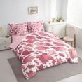 thumbnail image 3 of jejeloiu Country Farmhouse 7pcs Bedding Comforter Set,Retro Camouflage Print Queen Bedding Sets,Pink White Queen Sheet Sets For Teens,Breathable Home Decor Reversible, 3 of 8