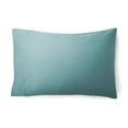 Hotel Style 600 Thread Count Teal Solid Cotton Pillowcase, King (2