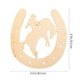 thumbnail image 5 of Eease 48pcs Wooden Horseshoes Cutouts DIY Crafts & Party Decorations, 5 of 5