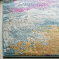 thumbnail image 4 of SAFAVIEH Madison Moriah Abstract Runner Rug, Blue/Multi, 2'3" x 8', 4 of 8
