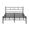 thumbnail image 6 of FurnitureR Full Metal Bed Frame with Headboard & Footboard, Black, 6 of 8