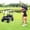 Black, variant on Costway 24V 7AH Kids Golf Cart 4WD 2 Seater Ride on Car with Sun Shade & Dump Bed Navy