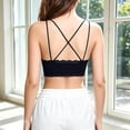 thumbnail image 5 of SOOMLON Bralettes for Women Wirefree Full Coverage Lace Bras Criss-Cross Cami Brassiere Comfortable Everyday Bralettes, 5 of 6