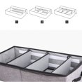 thumbnail image 3 of Caja De Almacenamiento De Artículos Varios A Prueba De Polvo A Prueba De Humedad Bolsa De Almacenamiento Debajo De La Cama Armario Ropa Zapatos Caja De Almacenamiento Plegable Con 3 Tablones Advancent HA019911-00, 3 of 6