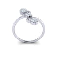thumbnail image 3 of Genuine 0.3ctw Round Cut Diamond Prong Fancy Forever Us Engagement Ring Bridal Wedding Solid 18K Gold G SI1, 3 of 3