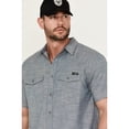 thumbnail image 2 of Hawx Work Gear Men's Chambray Short Sleeve Button-Down Stretch Work Shirt - HXSP24W65-LTBL, 2 of 4