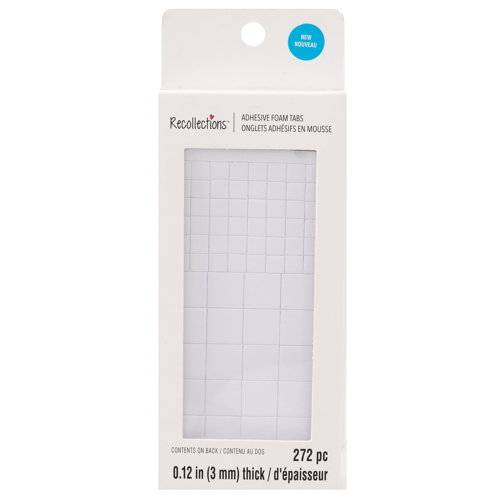 Recollections 3mm Thick Adhesive Foam Tabs, 12 Packs: 272 ct. (3,264 total)