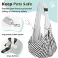 thumbnail image 7 of Pawaboo Dog Carrier Sling, Hand Free Dog Papoose Carriers with Adjustable Strap Buckle, Puppy Pouch Carrier Safety Leash for Puppies&Cats, Wider Shoulder Strap Pet Sling Carriers (Up to 12lbs, Gray), 7 of 7