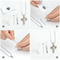 thumbnail image 6 of Rose Cross Cremation Jewelry for Ashes Urn Necklace Lockets for Human Ashes Pet Ashes Holder Necklace Memorial Jewelry, 6 of 6