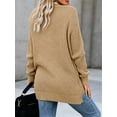 thumbnail image 5 of Womens Long Sleeve Casual Lightweight Loose Open Front Cardigan Knit Sweaters Coat with Pockets, 5 of 6