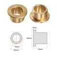 thumbnail image 2 of Flange Bearing Sleeve 16mm x 22mm x 15mm Bronze Self Lubricating Bushings Sleeve Bearing, 2 of 5