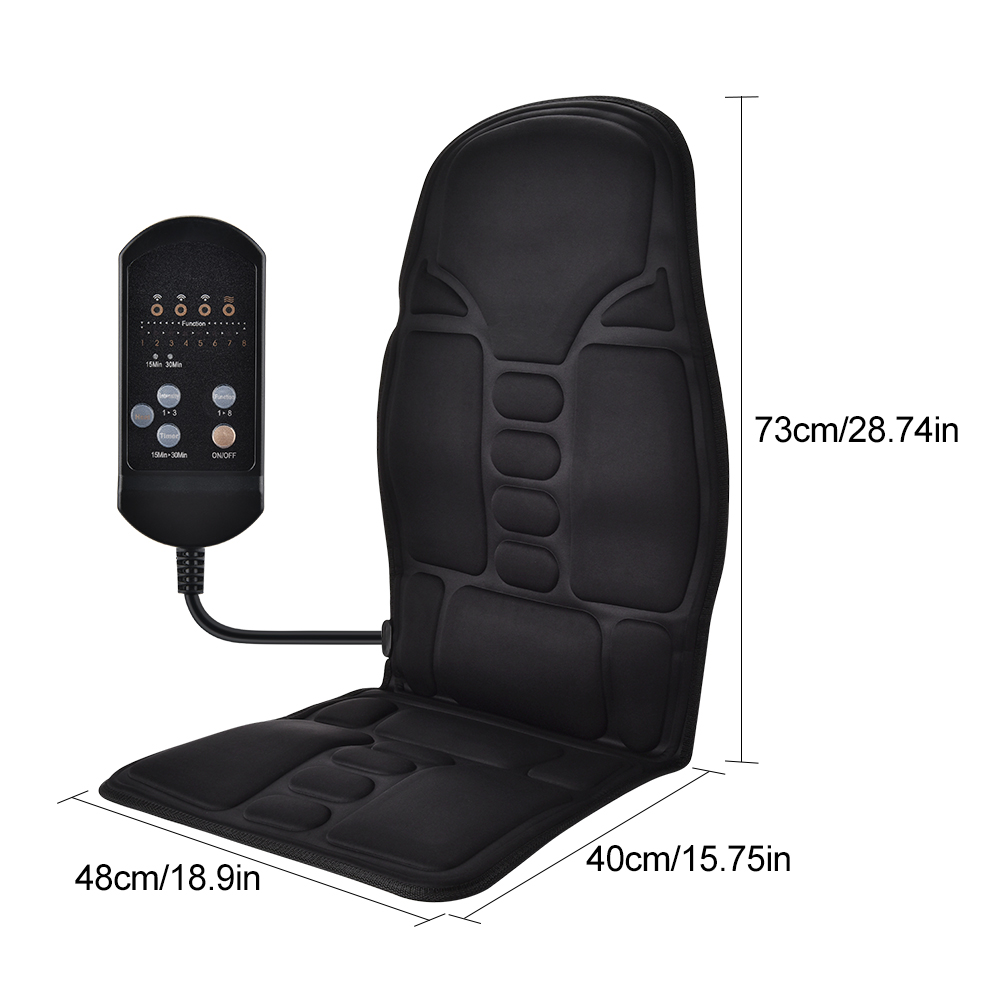 Back Massager with Heat and Vibrating,Electric Back Massagers for Car Home Office Lumbar Neck Back Pain Relief