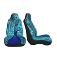 thumbnail image 3 of Yiaed Beautiful Blue Peacock Print Car Seat Covers,Universal Auto Seats Protector Fits for Car,SUV Sedan,Truck,Automotive Seat Covers & Accessories-1, 3 of 9