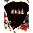 thumbnail image 2 of Camiseta De Mujer De Verano Suave Y Ligera Básica Para Llevar DeportesCharming Christmas Hamster Print T-Shirt for Women - Casual Crew Neck, Short Sleeve Top, Breathable Polyester, Machine WashableF, 2 of 8