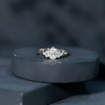 thumbnail image 6 of Rosec Jewels Certified 5x7 MM Lab Grown Diamond Pear Engagement Ring, EF-VS Quality, 14K White Gold, US 12.00, 6 of 9