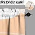 thumbnail image 5 of Modern Abstract Geometric Lines Boho Kitchen Curtain Valance 3 Piece Set Farmhouse Kitchen Curtains and Valance Set Short Curtain Sink Window Decor 36 Inch Small Window Treatment Tier 275x36 Length, 5 of 6
