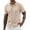 Beige, variant on COOFANDY Men's Knit Polo Shirts Short Sleeve Casual Button Down Shirt Summer Beach Vacation Shirts