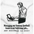 thumbnail image 2 of Full Time Job Fantasy Football Sports Zip Hoodie Sweatshirt Men Brisco Brands S, 2 of 5