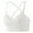 White, variant on ,Women's Comfort Seamless Bras Criss-Cross Back Adjustable Bra Wireless Everyday Backless Bralettes White S