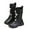 Black, variant on Girls Party Boots Fall And Winter Fashion Bow Knot Long Barrel Leather Little Girl Fashionable Princess Boots