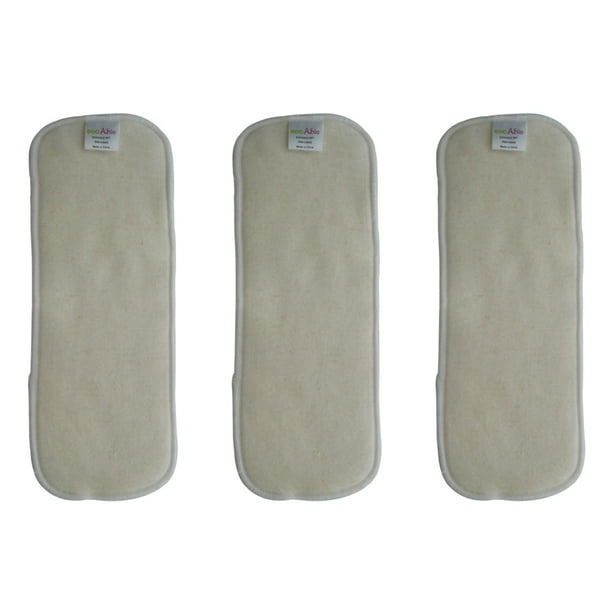 Hemp / Cotton Inserts for Baby Cloth Diapers (3pack)