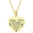 thumbnail image 2 of Inspiration Necklace Gifts for Daughter/ Son Christmas New Year Birthday Gift I Love You Heart Pendant Jewelry Necklace from Mom Dad, 2 of 6