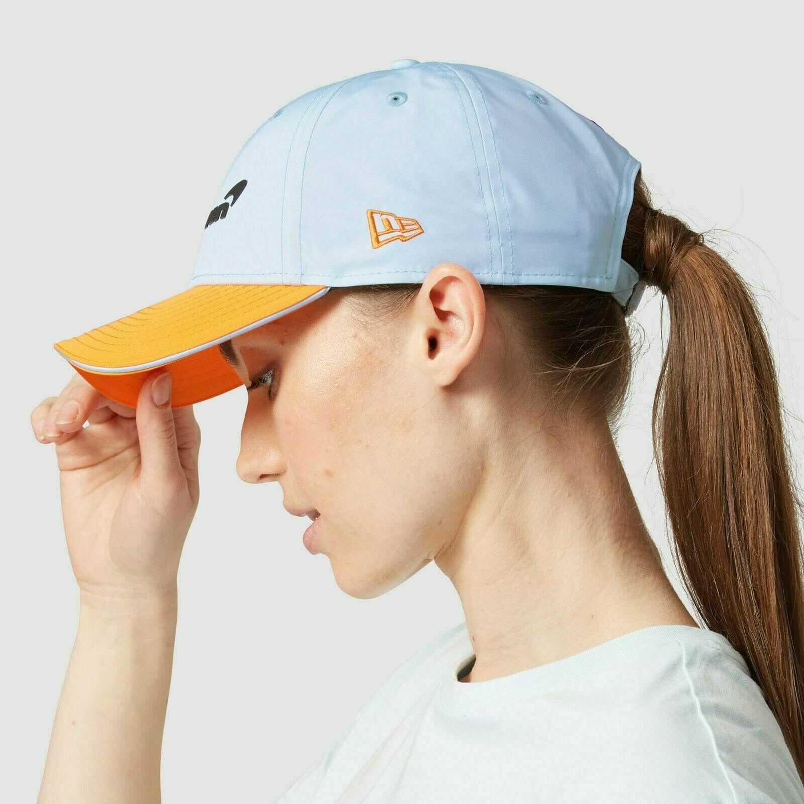 McLaren F1 Essentials New Era 9Forty Gulf Collaboration Baseball Hat - Light Blue