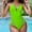 Green, variant on Bzhegqhd Womens Swimsuits One Piece Tummy Control,Women Solid Color Sexy Backless Strap Bikini Swimsuit
