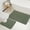 #Chenille U Gray Green, variant on H HOMORE Luxury Set Green Bath Rug, Anti-Slip Bath Rug and U-Shaped, 2 Count